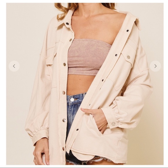 23 Fabulous French Terry Snap Button Shacket/Jacket - Picture 3 of 5